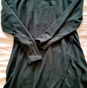 Long sleeve wrap-style dress